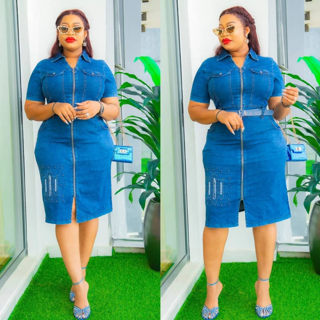 Luxury Turkish Jeans Dress